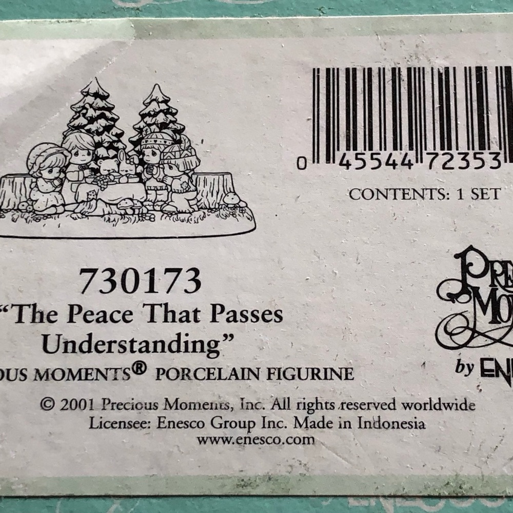 Precious Moments “The Peace that Passes Understanding” Thanksgiving Set - Picture 3 of 4